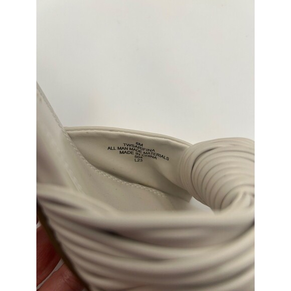 Tommy Hilfiger Sarifina Women's Open Toed Sandals Taupe Cream Heels Size 6M - Picture 7 of 7